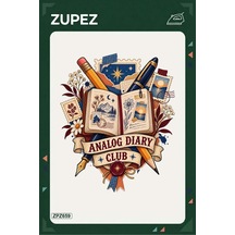 Zpz659 Analog Diary Club Crest Ütüyle Uygulanabilir Transfer Baskı - 911529851