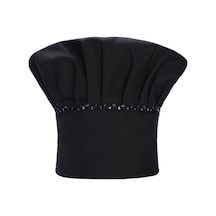 Siyah Şef Şapkası Yemek Pişirme Şapkaları Mutfak Yemek Servisi Şapkaları Ayarlanabilir