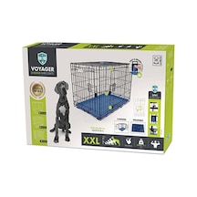 M-pets Voyager 2 Kapılı Köpek Kafesi Xxl Mavi 122x76x84 Cm 244-52028.05