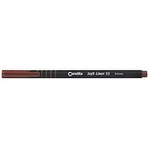 Caretta Soft Liner 55 Fineliner Kalem, Kahverengi, 0.4 Mm 124-Pembe