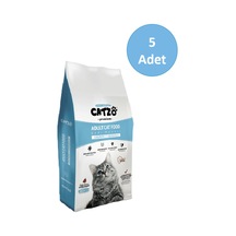Catzo Yetişkin Kedi Maması Somonlu 5 x 1 KG