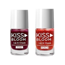 Kiss Bloom Pink Ve Peach Ikili Dudak Ve Yanak Renklendirici