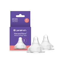 Lansinoh Natural Wave Biberon Emziği Hızlı Akış 2'li Set