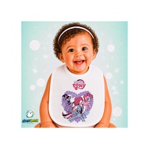 Pony Keten Bebek Mama Önlüğü Yumuşak - Emici - Yıkanabilir - Özel Tasarım P162 Çok Renkli