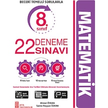 Ata Yayıncılık 8. Sınıf 22 Deneme Sınavı Matematik