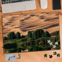 Ağaçlar Ve Çöl Manzara 240 Parça Puzzle Yapboz Tablo-649