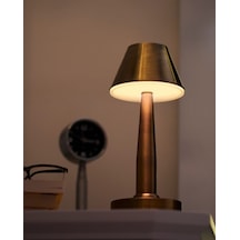 Ledli Dimmerli Masa Lambası Ml64006 Boyalı Nikel Ve Eskitme