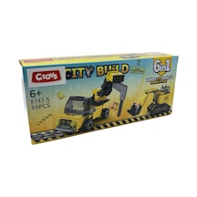 Lelebrother City Build İş Makinesi Seti Eğitici Blok Oyuncak No-5