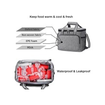 Jzcat- Taşınabilir Yalıtımlı Piknik Çantası Büyük Kapasiteli 15l Siyah