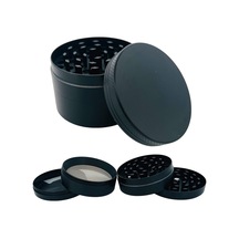 Tr Grınder Parçalayıcı Metal Baharat Öğütücü Herb Spice 4 Katmanlı 40mm / 50mm / 63mm Sıyah, 63mm , Etg-40m-sy Genel