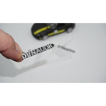 Dynaudio Logo Hoparlör Krom Metal Tırnaklı Logo Amblem 2 Li Set N11.2856