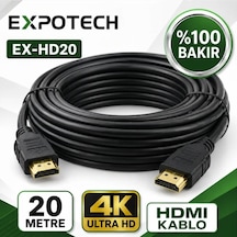 Expotech Ex-hd20 20 Metre 4k Hdmı Kablo Görüntü Ve Ses Aktarım Kablosu