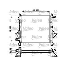 Valeo 732051 Motor Su Radyatörü Renault Twıngo 96 1.1 2 Sıra Al Pl Sistem 7701042436- 7701045212