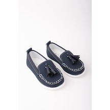 EPAAVM - Püsküllü Erkek Bebe Ayakkabı - ENG030301 Lacivert