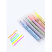 Highlighter Fosforlu Kalem 6 Lı Set- Pastel Renkler