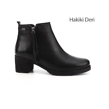 Gönderi(R) Gönderi R Kadın Siyah Fermuarlı Kalın Topuklu Hakiki Deri Bot Gkzb13451460 Siyah