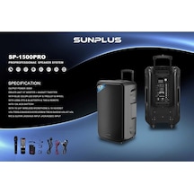 Sp-1200 Pro Bluetooth Proffessıonal Speaker System 400w-127445