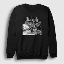 Presmono Unisex Seventh Kalmah Sweatshirt Siyah