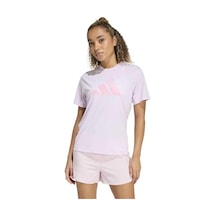Adidas Running Essentials Brand Love Kadın Pembe Yuvarlak Yaka Tişört Pembe