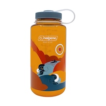 Nalgene Üniseks Yetişkin Geniş Ağızlı Şişe, Retro Klemens, 1 L Çok Renkli