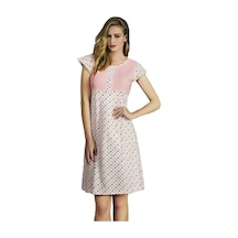 Kadın Ekru Renk Gecelik Kod 138 Ekru