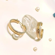 22.3mm Halka Küpe 14 Ayar Altın