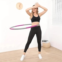 8 Parçalı Ayarlanabilir Ağırlıklı Hula Hoop 1 Kg, 72/85/95 Cm W
