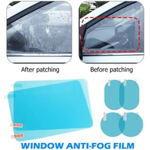 Adet B-2/4 Adet Araba Yan Dikiz Aynası Su Geçirmez Buğu Önleyici Film Yan Pencere Camı Filmi Yağmurlu Günlerde Sürüş Görüşünüzü Koruyabilir