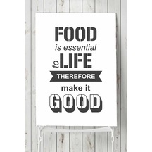 Food Is Essential Mutfak Poster