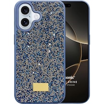 Microsonic Apple iPhone Uyumlu 17 Kılıf Cosmic Shine Lacivert -
