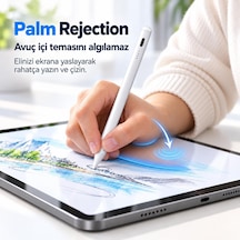 İpad Air 13 M4 Uyumlu Çizim Kalemi Stylus Avuç İçi Reddetme Hassas Uçlu