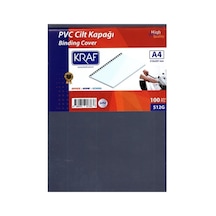 Kraf Cilt Kapağı A4 160 Mic. 100'lü Şeffaf 512 Gr Genel