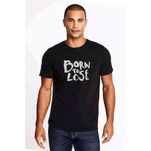 Born To Lose Baskılı Siyah Erkek Tshirt (530959845)