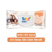 Uni Baby Aile Islak Mendil 36x52 1872 Yaprak Tekli