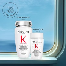 Première Bain Décalcifiant Rénovateur Şampuan, Zarar Görmüş Saçlar İçin Onarıcı Ve Kalsiyum Azaltan Şampuan, Sitrik Asit Ve Glisinli, 80 Ml