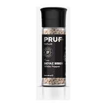 Pruf Beyaz Biber Tane 60 Gr. Cam Şişe Değirmen Kapak Açık Bej