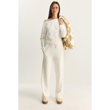 Kadın Yumuşak Modal Bluz Pantolon Takım 4112 60283845 - Kemik