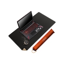 Mantar Ve Pu Deri Masa Paspası, 80 Cm X 50 Cm Büyük Oyun Mouse Pad Xxl, Çift Taraflı Kaymaz Taşınabilir Masa Pedi