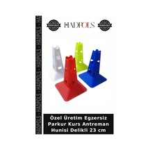 Özel Üretim Egzersiz Parkur Kurs Antreman Hunisi Delikli 23 Cm Çok Renkli