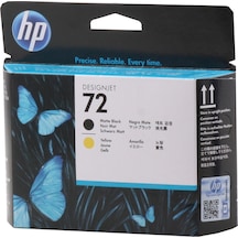 Hp 72 Matte Black Yellow Mat Siyah Sarı Baskı Kafası C9384A