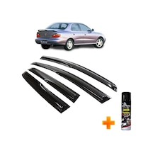 Hyundai Elantra Mügen Cam Rüzgarlığı 1996 - 2001 Arası 4 Lü Takım +500ml Lastik Parlatıcı