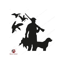 Avcı Sticker Ördek Avı Sticker Çulluk Avı Sticker Oto Sticker