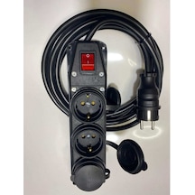 Mutlusan 3'lü Anahtarlı Priz 3x1.5 mm Uzatma 20 MT