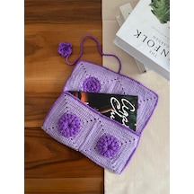 Lineacraft Örgü Kitap Çantası Mor