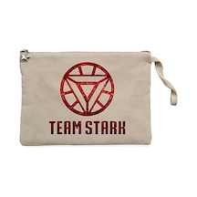 Iron Man Team Star Krem Clutch Astarlı Cüzdan / El Çantası Krem