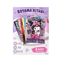 Sevimli Karakterler 8'li Karma Boyama Kitabı Seti