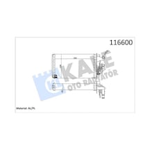 Kalorifer - 387 - Radyatörü Fıat Tempra, Tıpo 1.6 16v Sxa, Alfa 145 1995-2001, 146 1994-2001, - Almparca - 155 1992-199