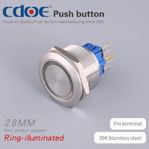 Diyotlab 28mm Metal Buton Paslanmaz/çelik Ip65
