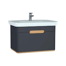 VitrA Sento 80Cm Mat Antrasit Alt Modül Ve Lavabo 60819 Çok Renkli
