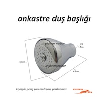 Tepe Duş Yağmurlama Ankastre Duş Süzgeci Kafası